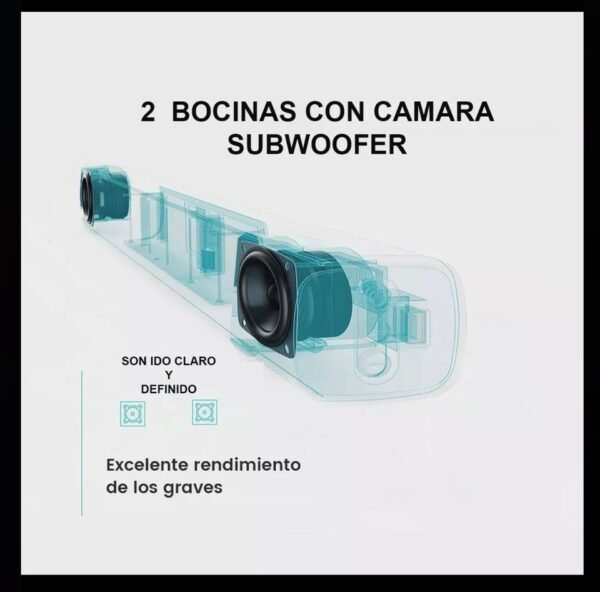 Bocina Profesional 40W - 82cm de Largo con Conexiones USB, AUX, Radio FM y Bluetooth 5.0 - Image 5