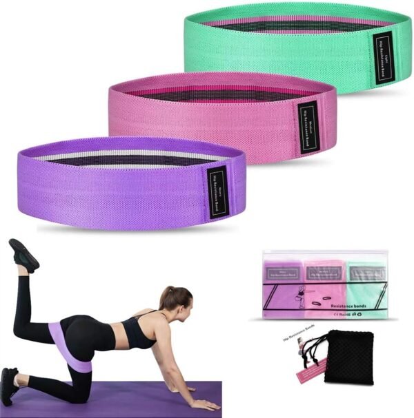 Bandas de Resistencia para Caderas, Glúteos y Piernas – Set de 3 Niveles para Hombres y Mujeres - Image 6