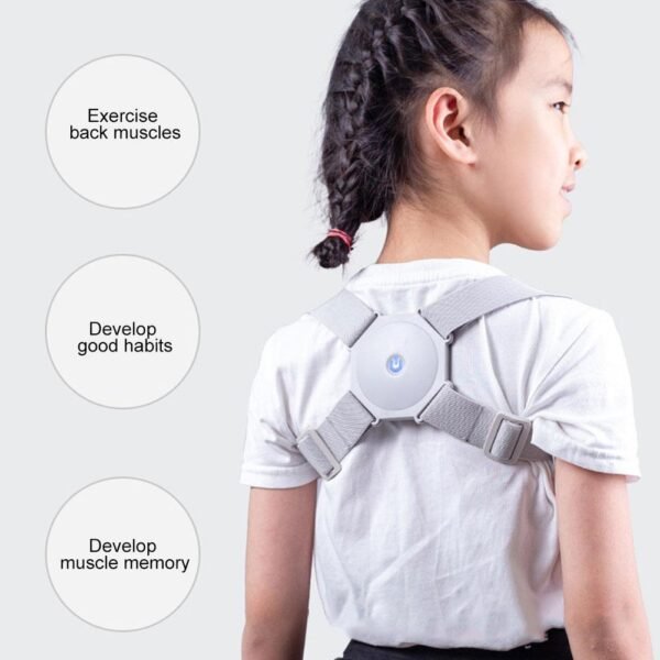 Corrector de Postura Inteligente con Sensor de Vibración y Correas Ajustables para Alivio de Dolor en Cuello, Espalda y Hombros - Image 5